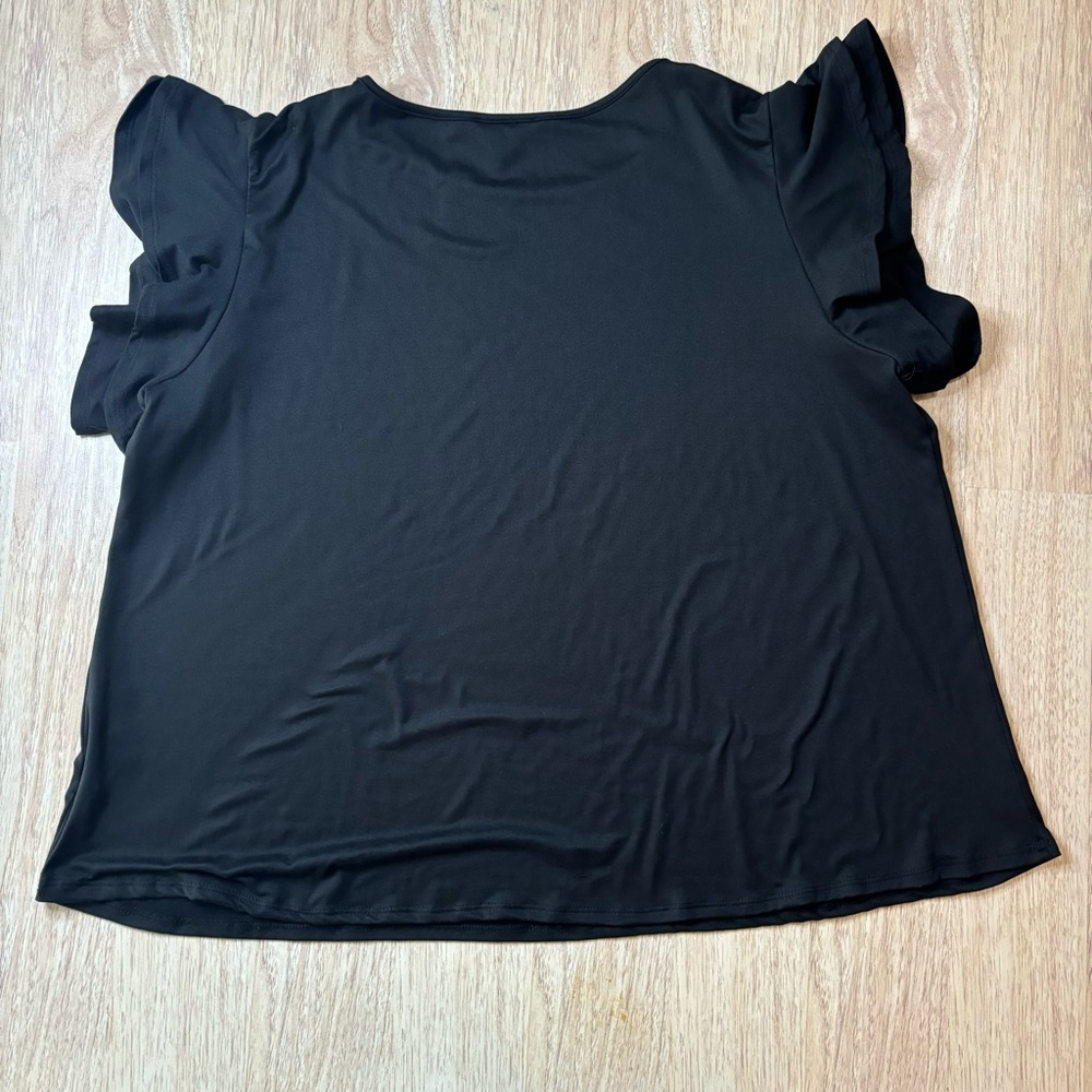 Perfect Peach Ruffle Shirt - Picture 2 of 3